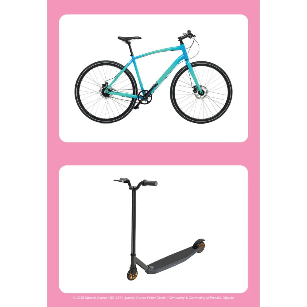 Comparing & Contrasting of Familiar Objects Photo Cards