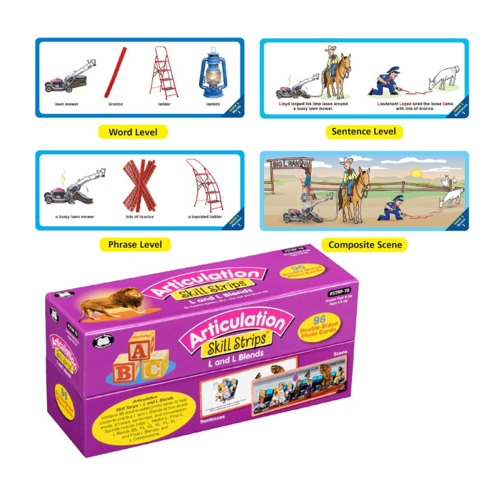 Articulation Skill Strips® L and L Blends