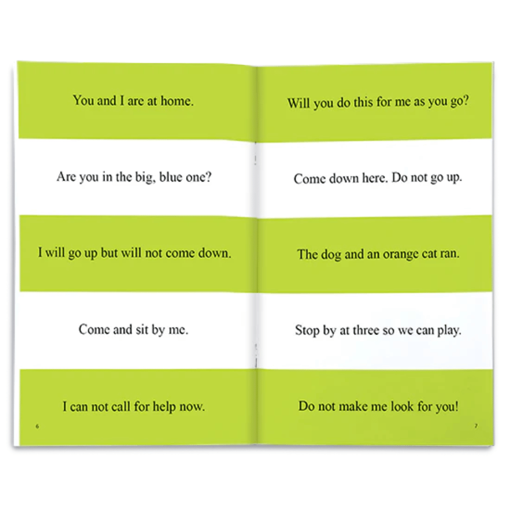 Sight Words in Sentences sample page