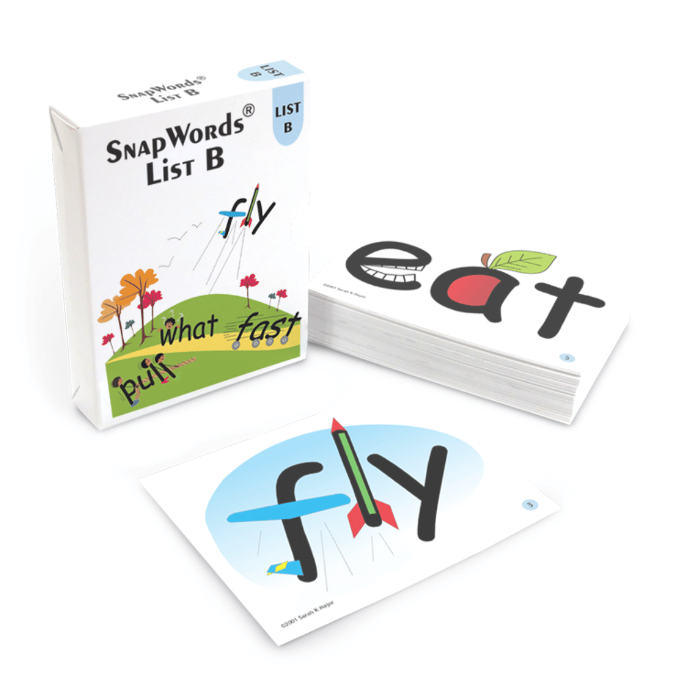 SnapWords® Teaching Cards List B