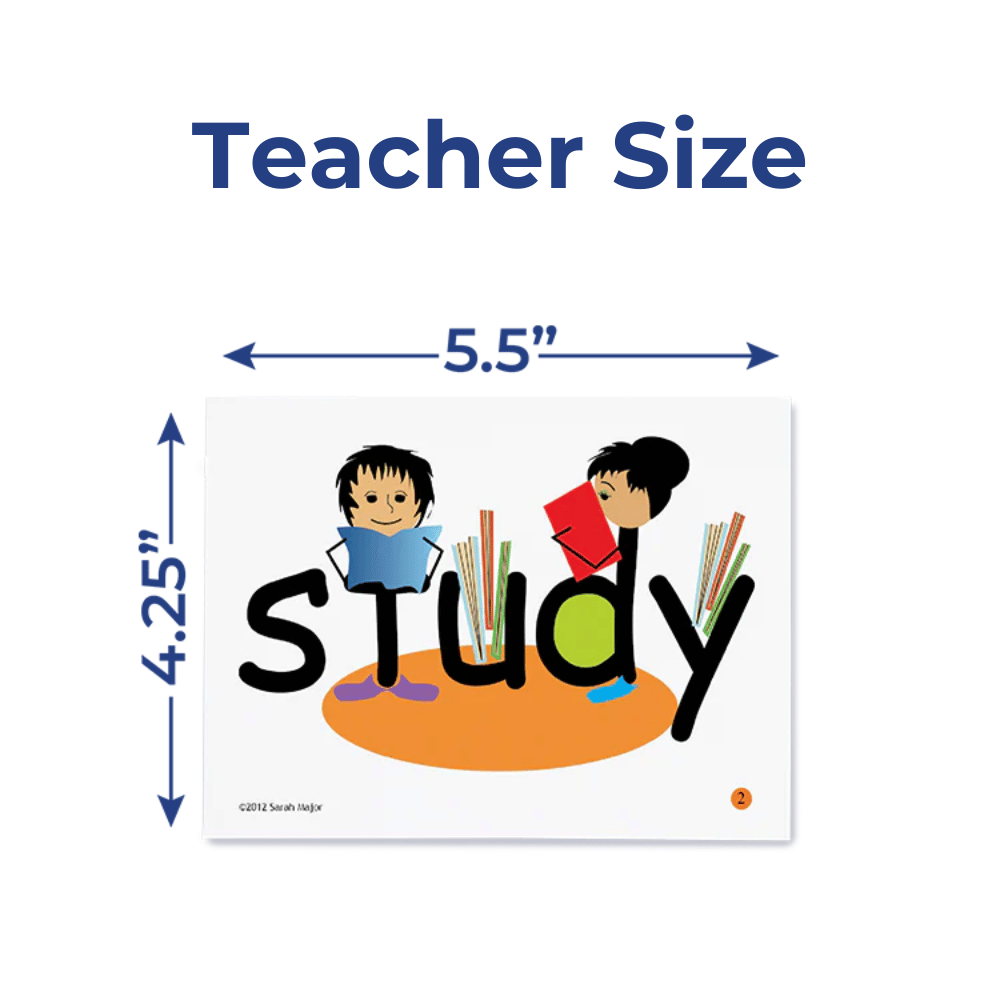 SnapWords® List Verbs Teaching Card Dimensions