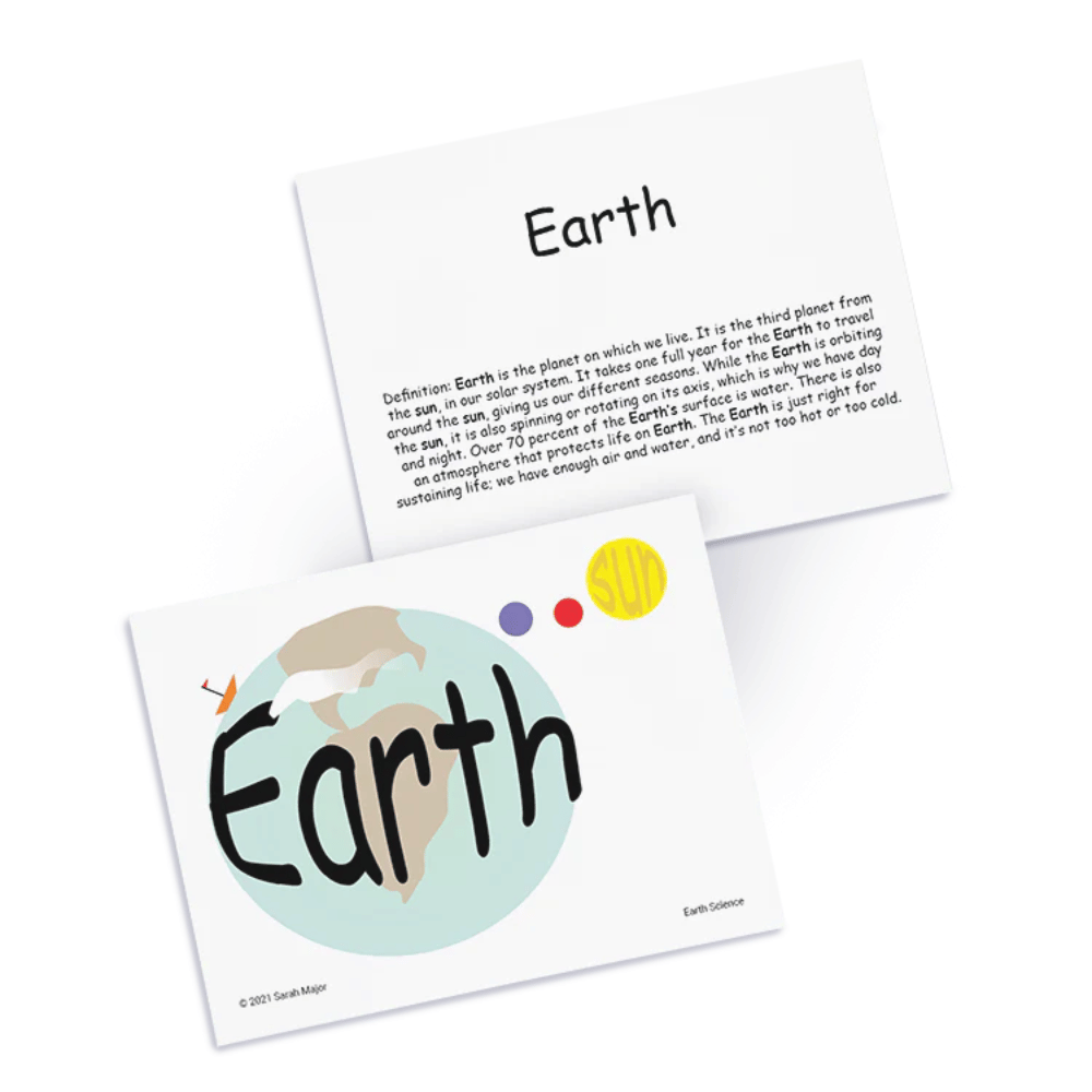 SnapWords® Science Vocabulary Cards Earth