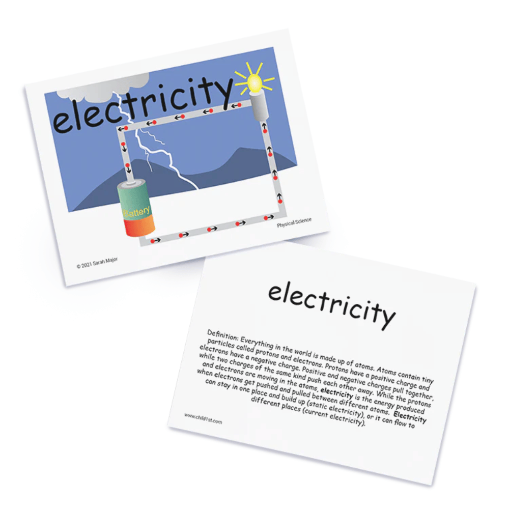 SnapWords® Science Vocabulary Cards Electricity