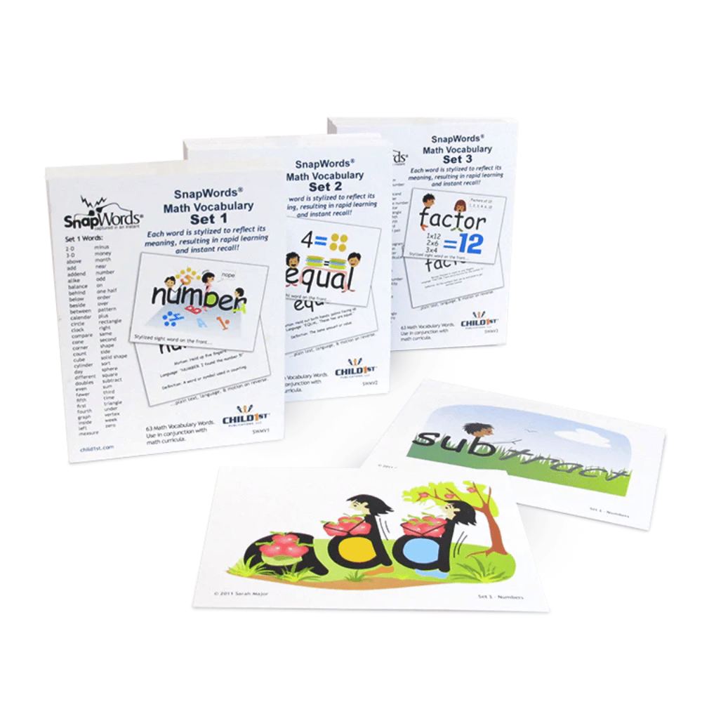 SnapWords® Math Vocabulary Cards Complete Set