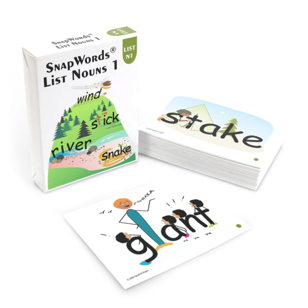 SnapWords® List Nouns 1 Teaching Cards