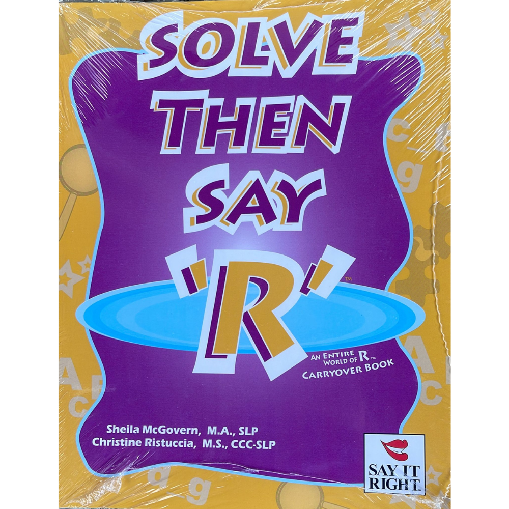 Solve Then Say R | Phoneme Carryover Practice | Vocalic R – Rejuvenate ...