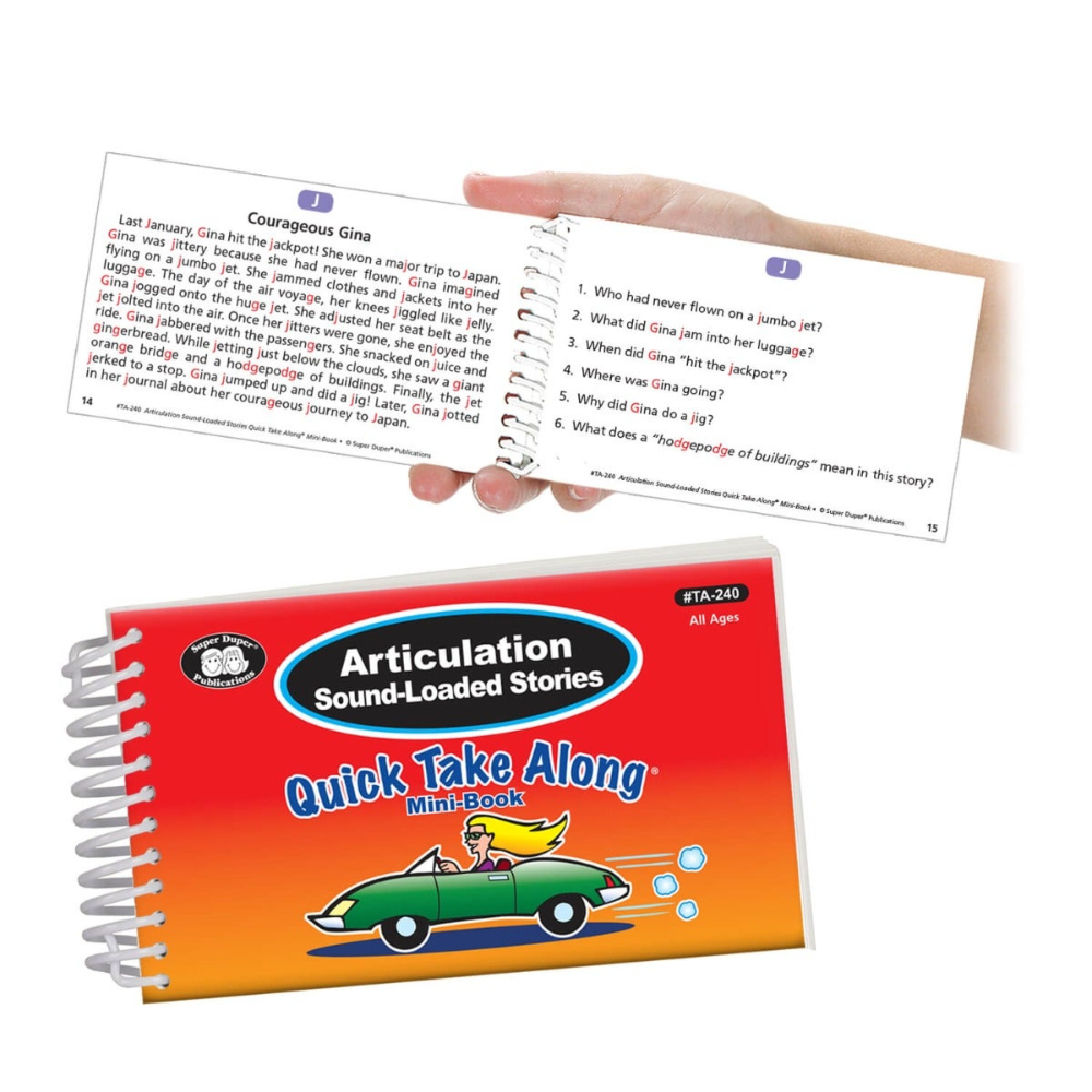 Articulation Sound-Loaded Stories Quick Take Along® Mini-Book