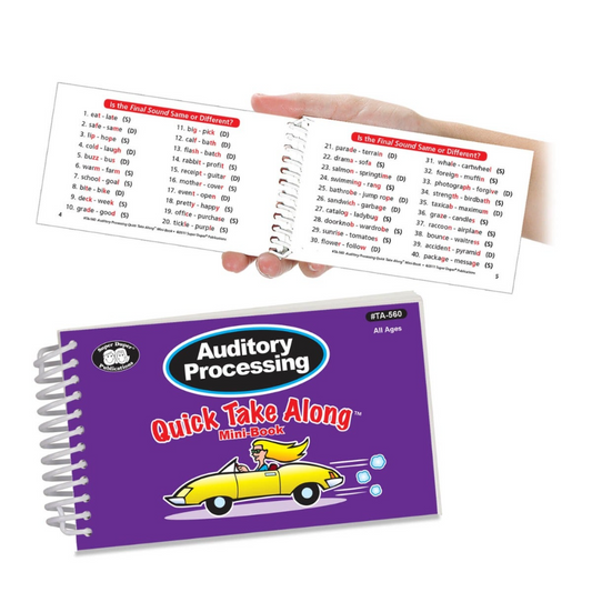 Auditory Processing Quick Take Along® Mini-Book