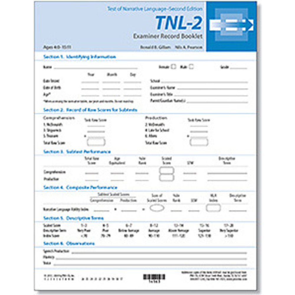 TNL-2 Record Forms