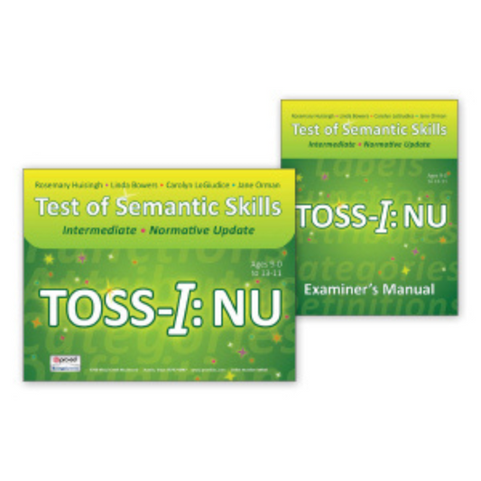 TOSS-I:NU: Test of Semantic Skills (Intermediate, Normative Update) Complete Kit