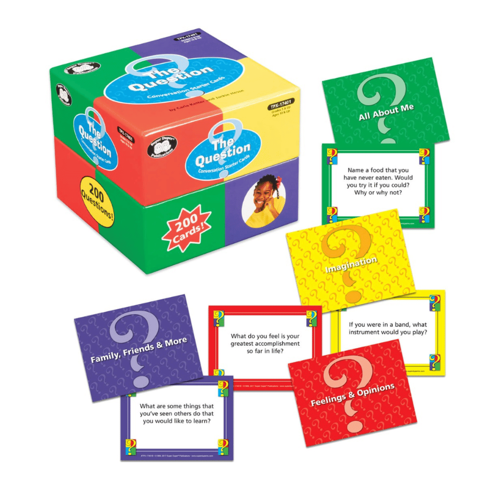 Question Styarters The Question Conversation Starter Cards | Social Skills – Rejuvenate ...
