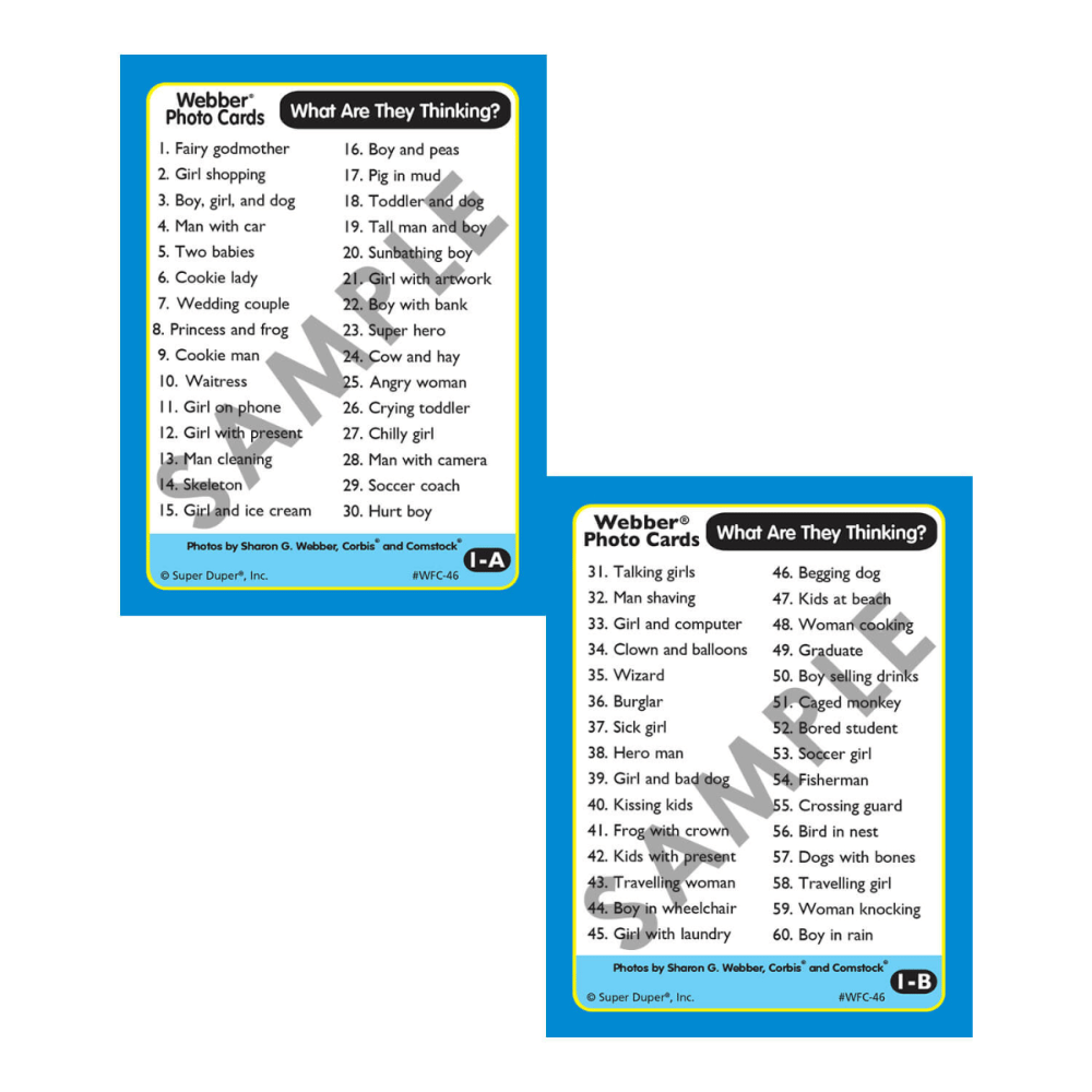 Webber® Photo Cards: What Are They Thinking?