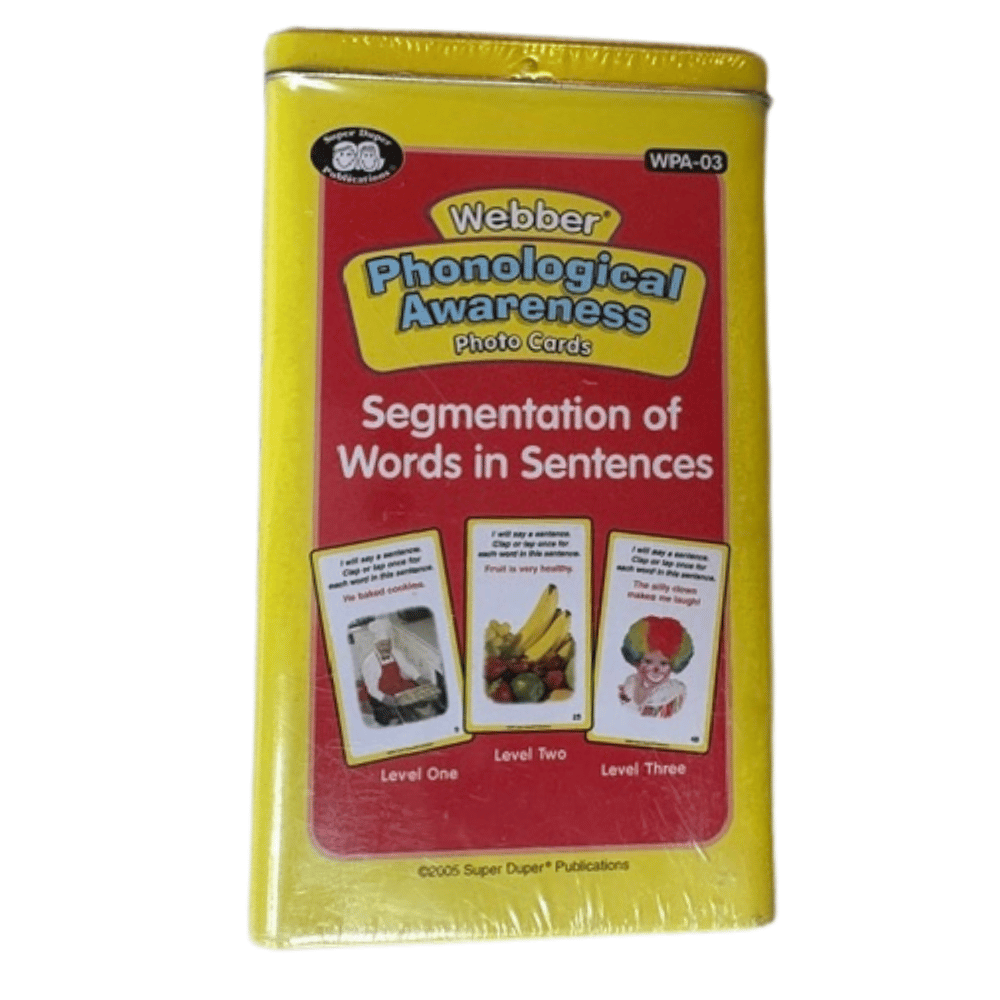 Webber Phonological Awareness Photo Cards: Segmentation of Words in Sentences