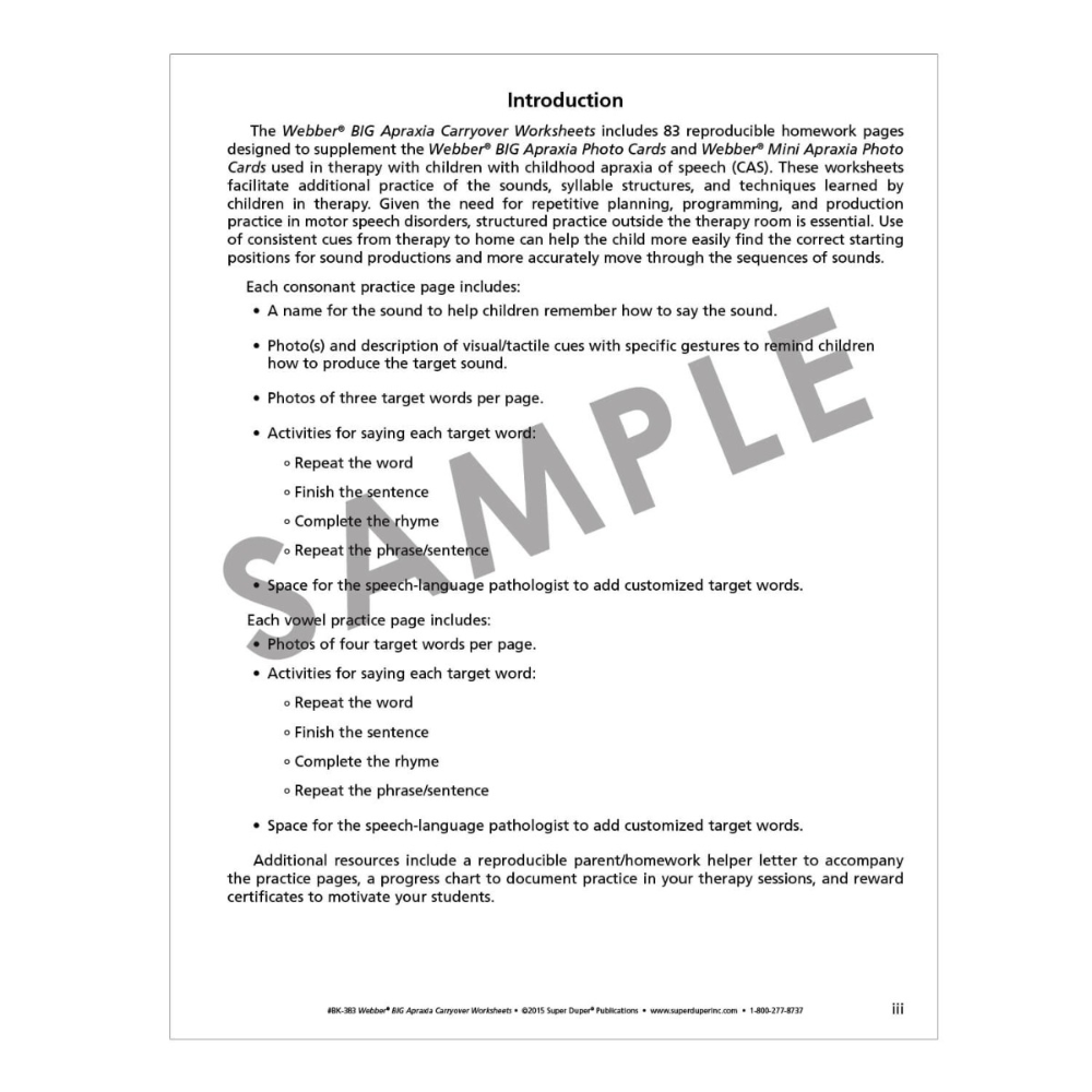 Webber® BIG Apraxia Bundle