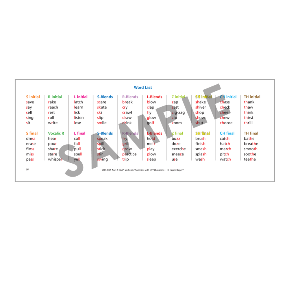 Turn & Talk® Verbs by Phonemes