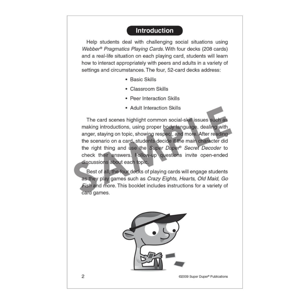 Webber Pragmatics Playing Cards