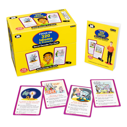 Focus on 320 Idioms & Proverbs Secret Decoder Fun Deck®