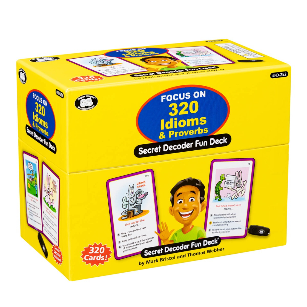 Focus on 320 Idioms & Proverbs Secret Decoder Fun Deck®