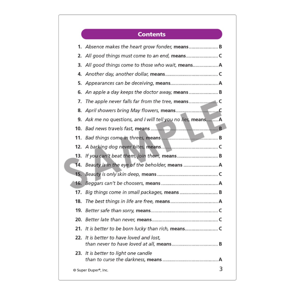 Focus on 320 Idioms & Proverbs Secret Decoder Fun Deck®
