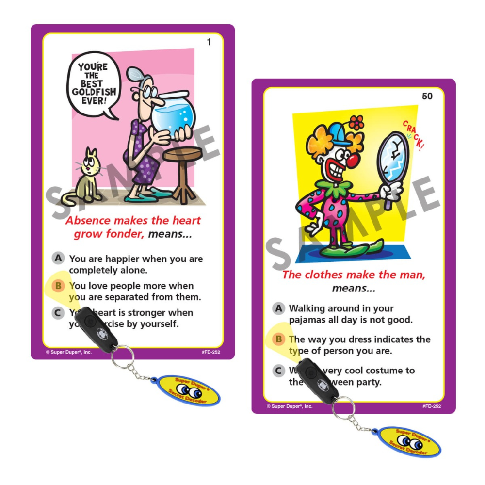 Focus on 320 Idioms & Proverbs Secret Decoder Fun Deck®