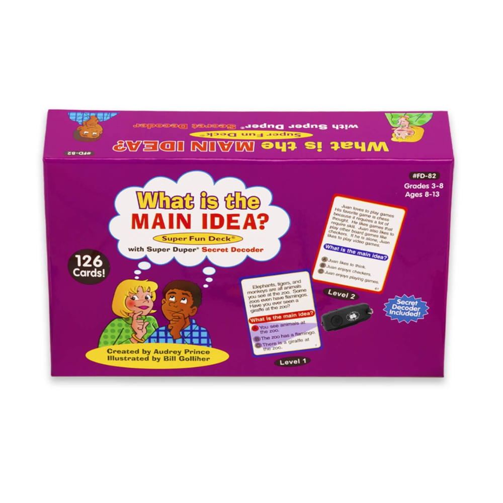 What Is the Main Idea? Super Fun Deck® with Secret Decoder
