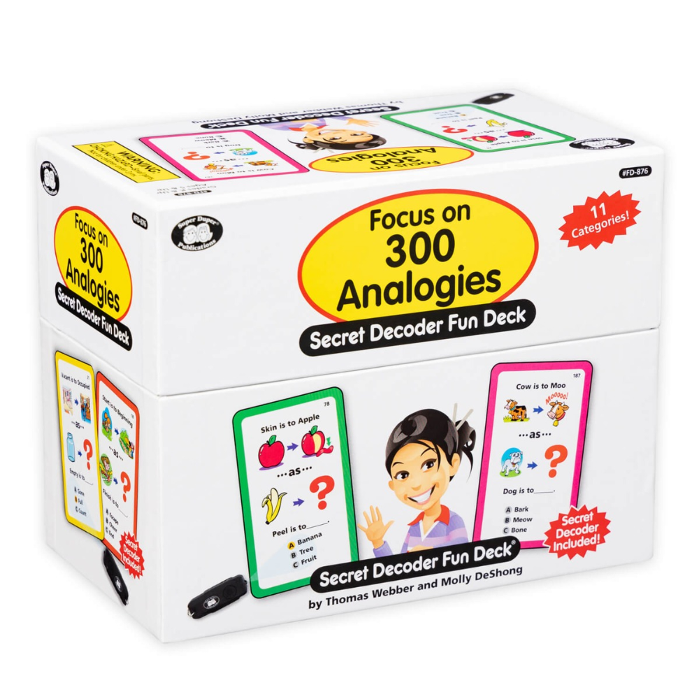 Focus on 300 Analogies Secret Decoder Fun Deck®