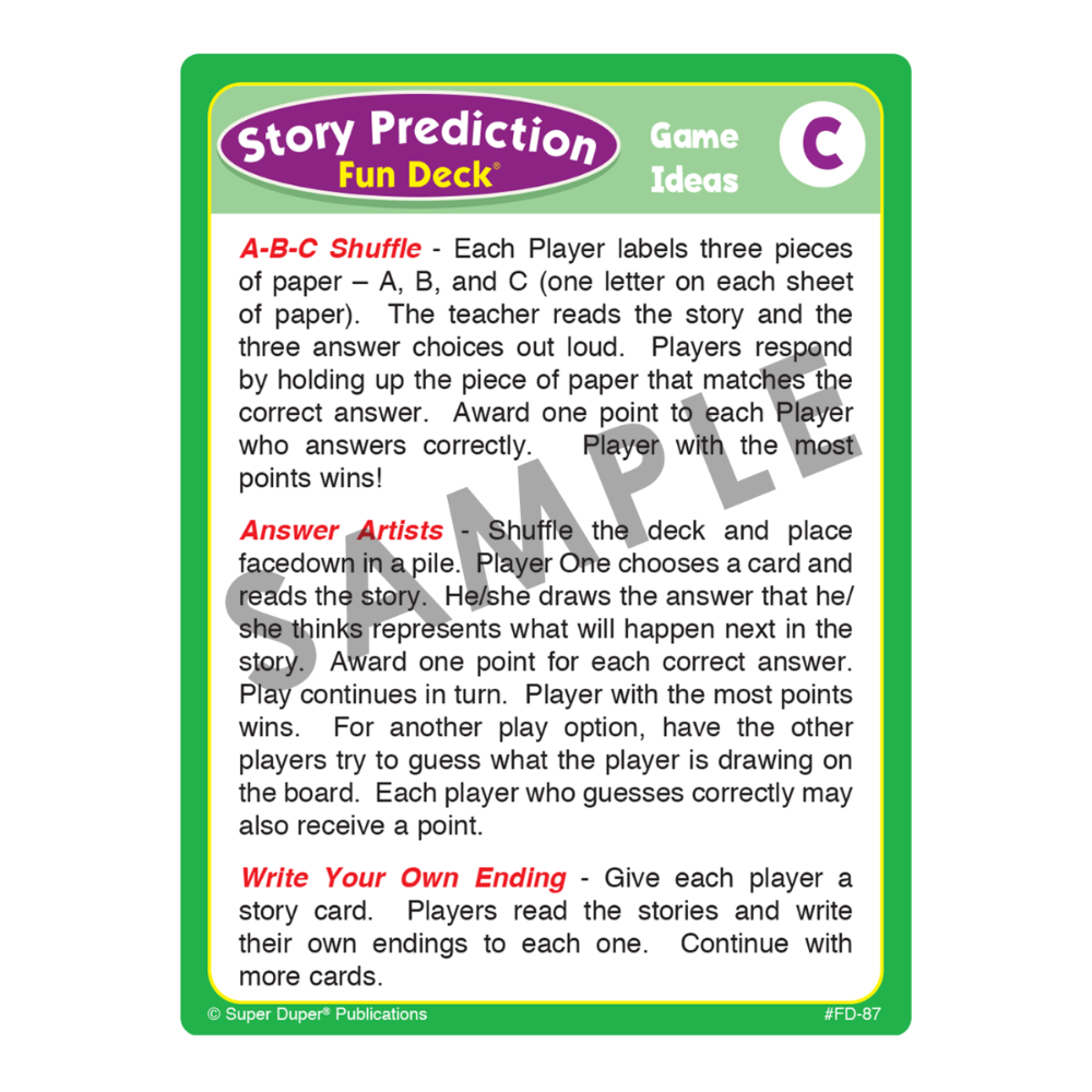 Story Prediction Fun Deck®