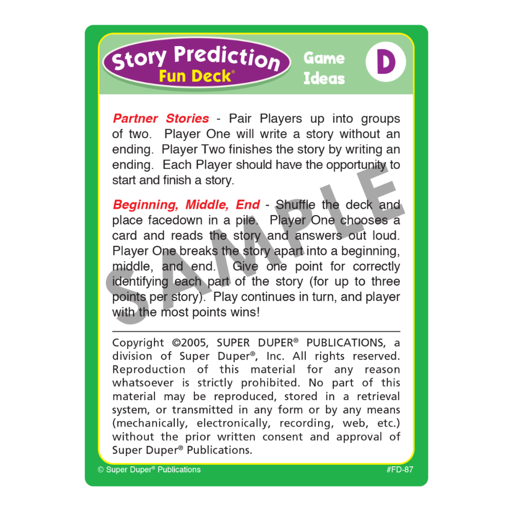 Story Prediction Fun Deck®