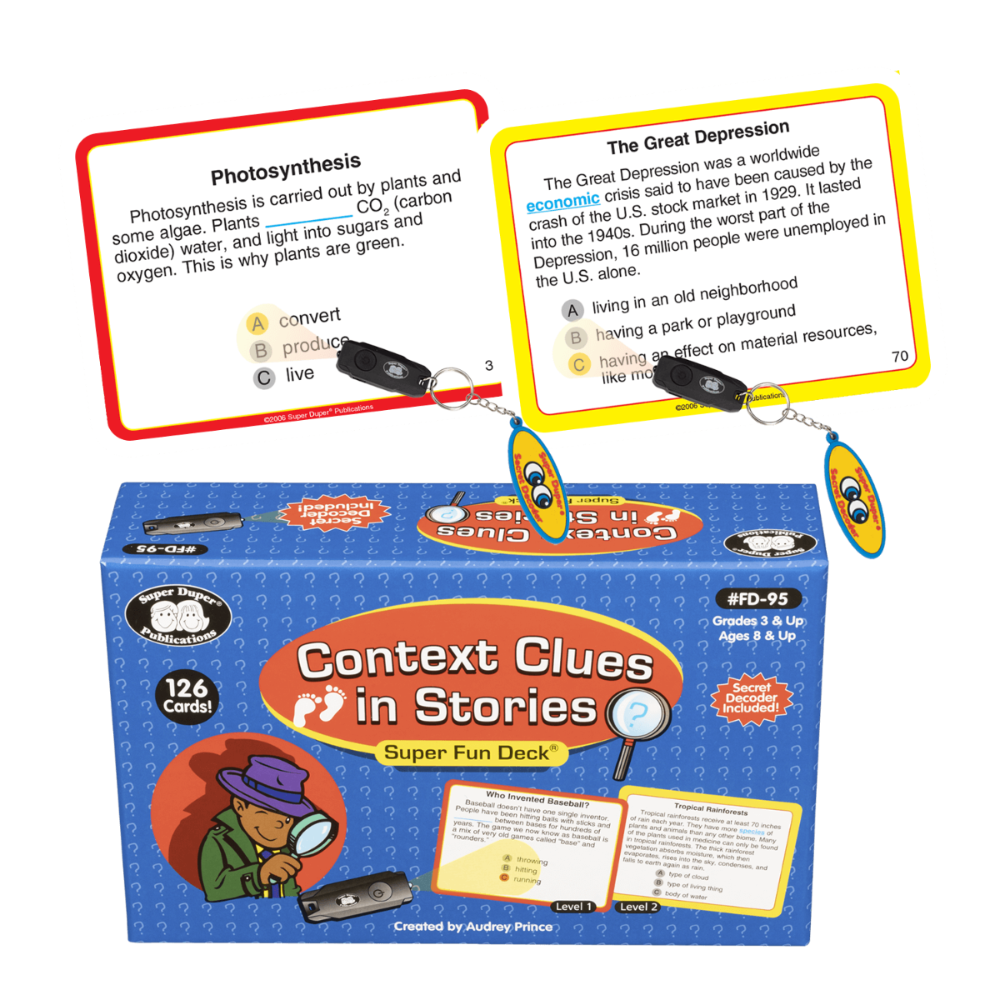 Context Clues in Stories Super Fun Deck® with Secret Decoder