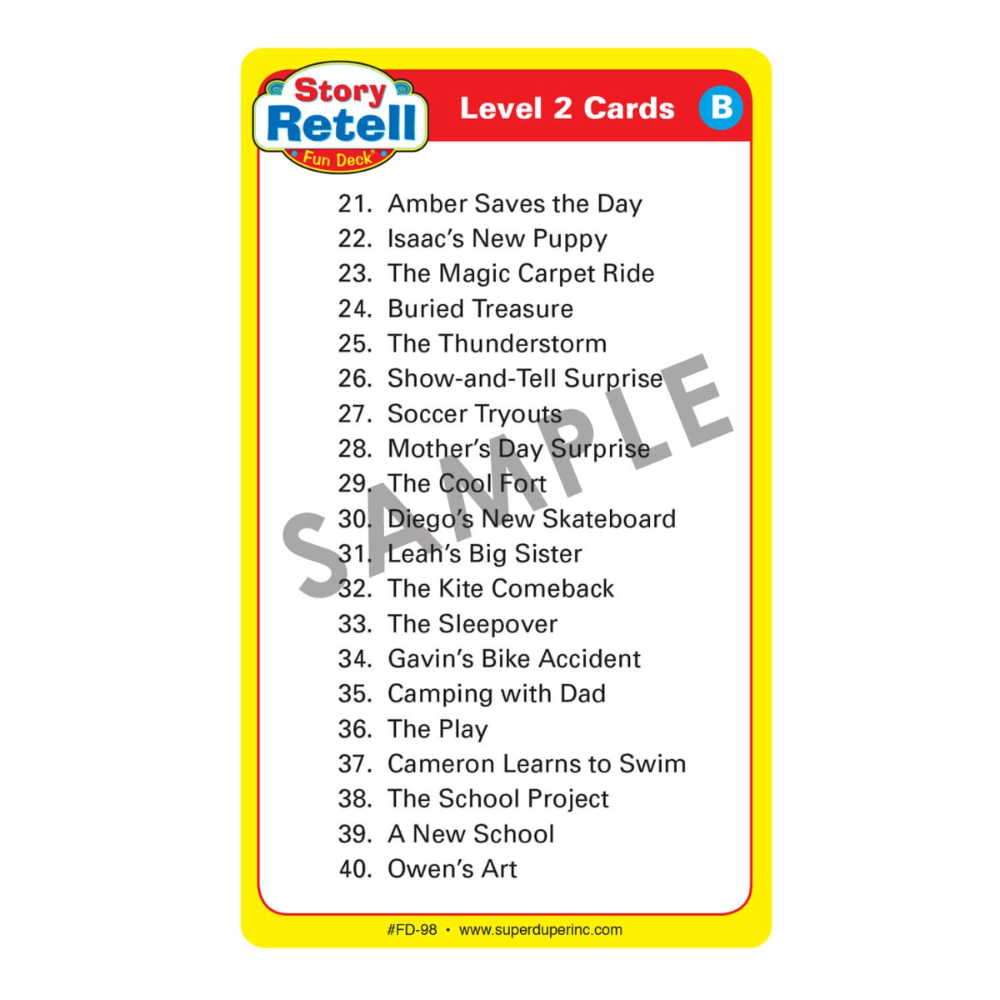 Story Retell Fun Deck®