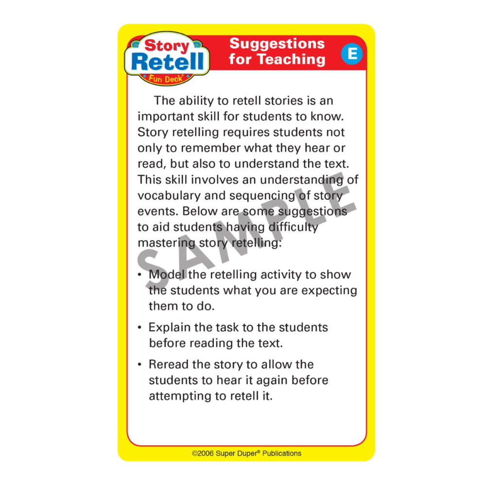 Story Retell Fun Deck®