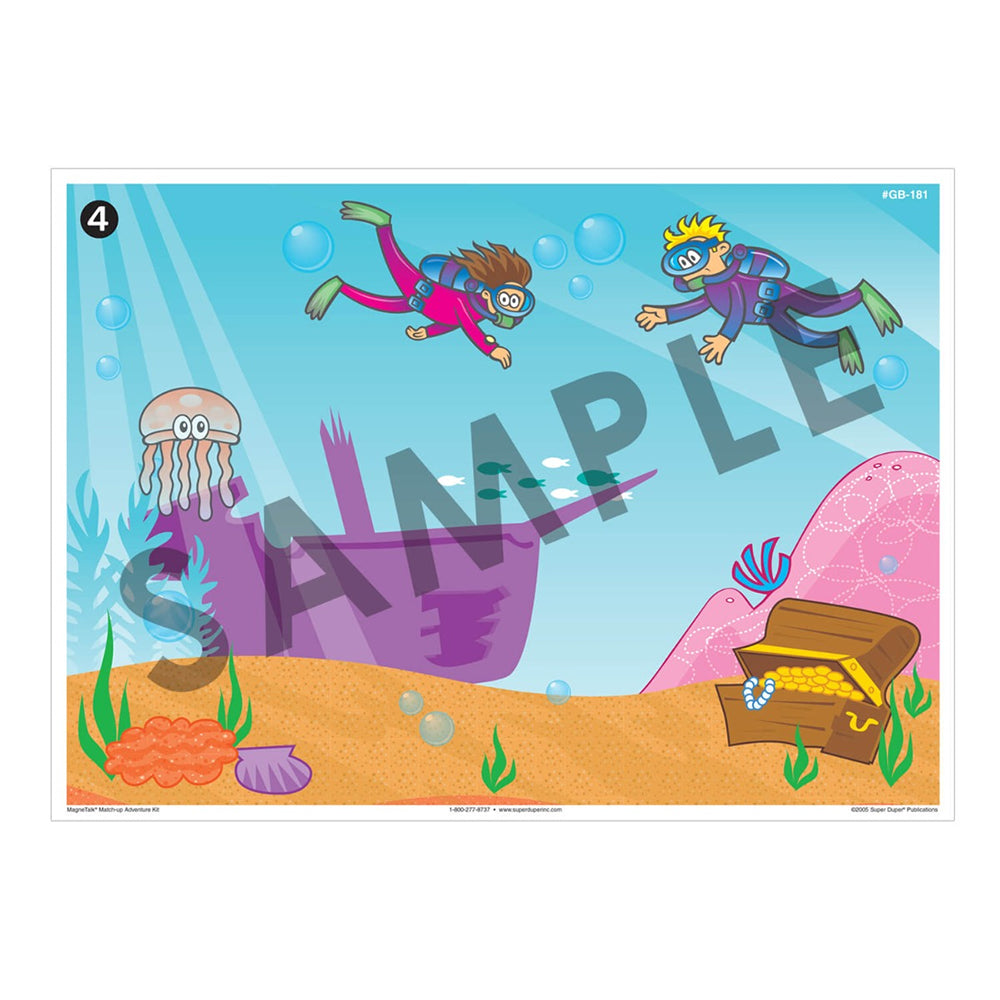 Super Duper MagneTalk Match-Up Adventure Kit barrier game underwater game board