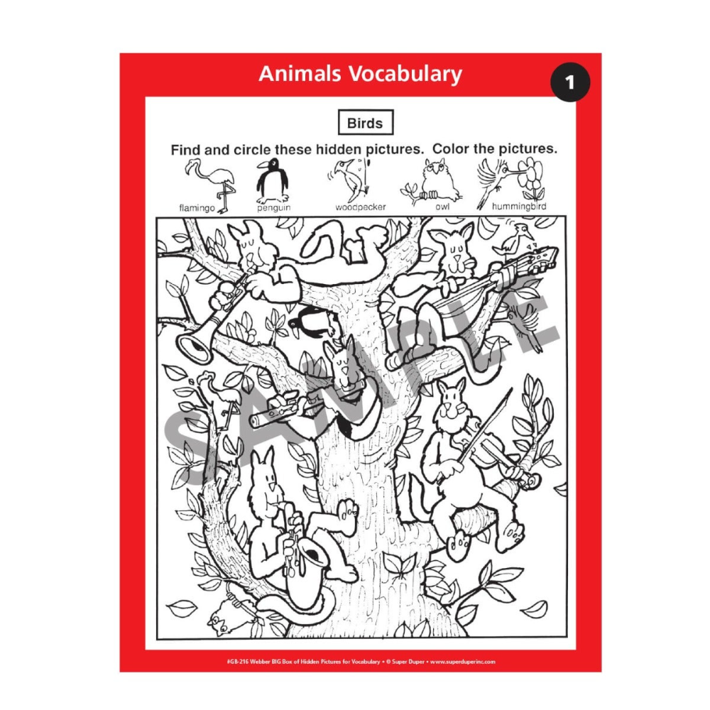 Webber® BIG Box of Hidden Pictures for Vocabulary