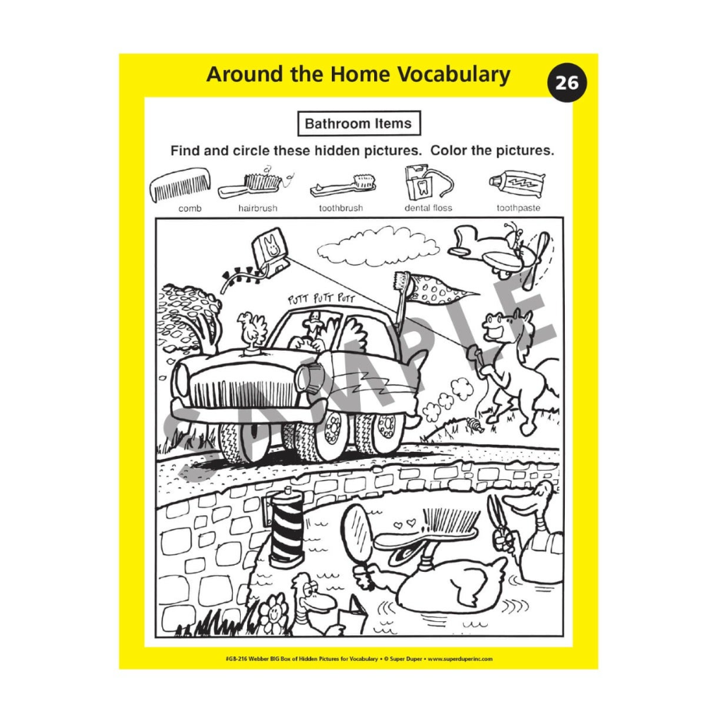 Webber® BIG Box of Hidden Pictures for Vocabulary