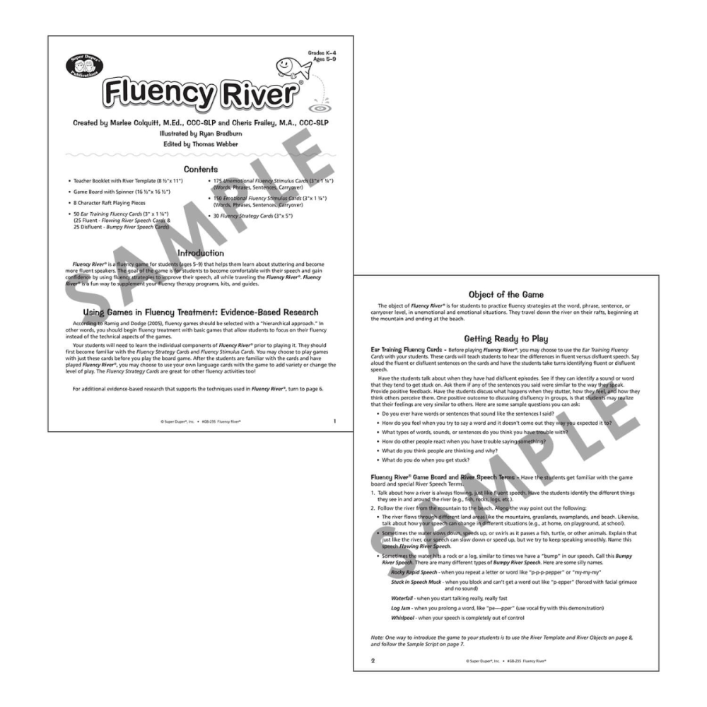 Fluency River® Board Game