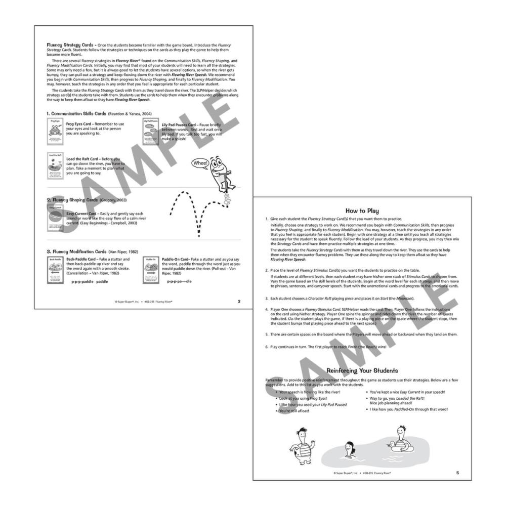 Fluency River® Board Game