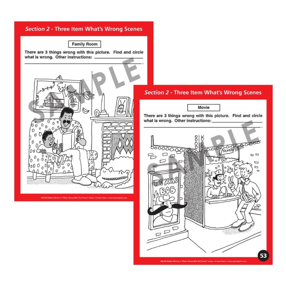 Webber® BIG Box of "What's Wrong with This Picture?" Scenes