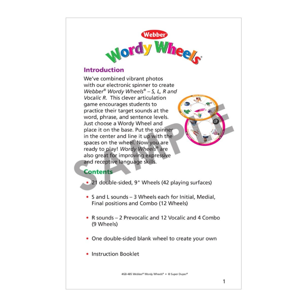 Webber Wordy Wheels Add-On Sets