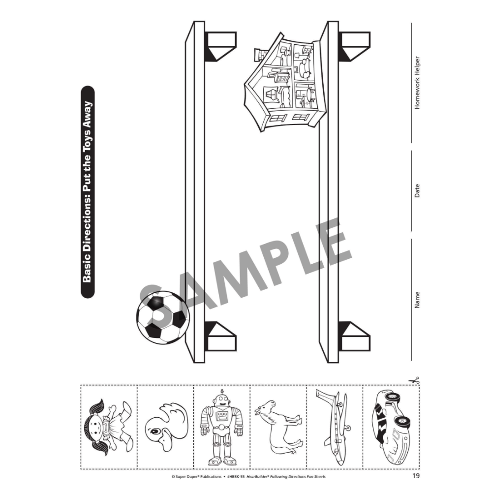 Webber HearBuilder® Following Directions Fun Sheets