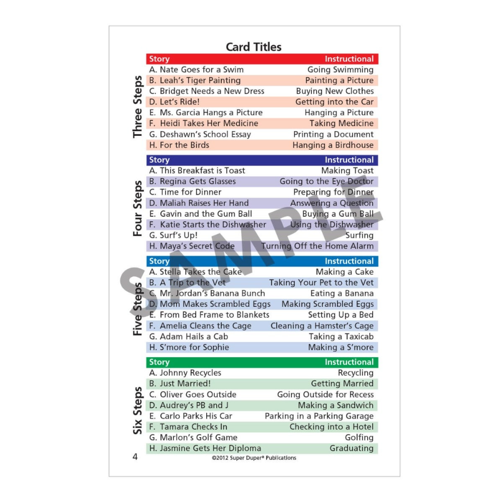 HearBuilder® Sequencing Super Fun Deck®