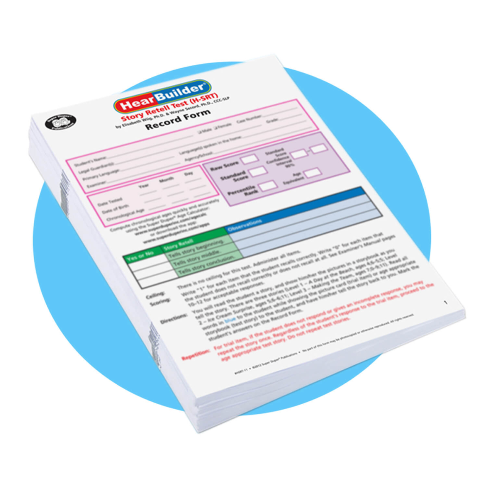 HearBuilder® Story Retell Test (H-SRT)