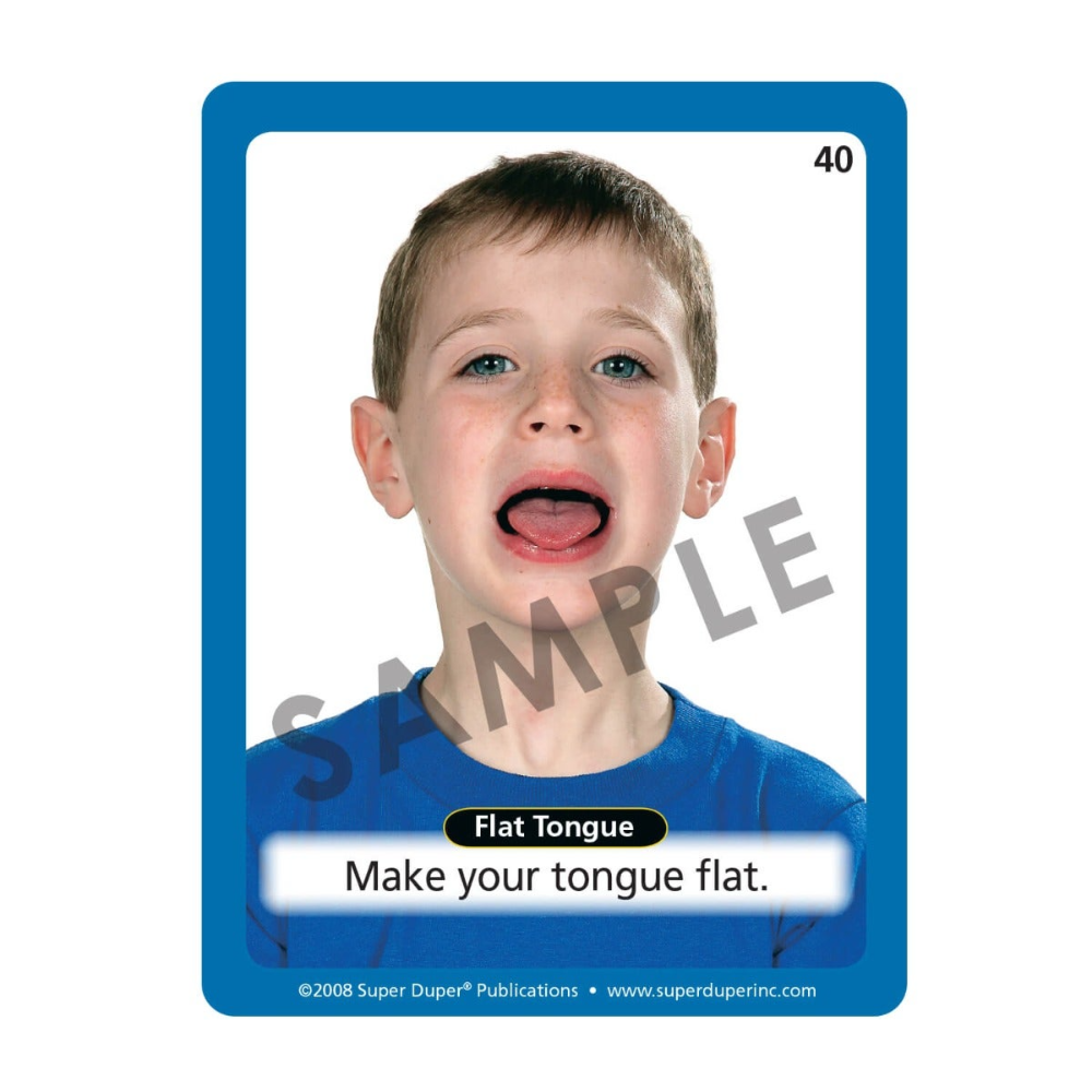 Webber® Oral Motor Photo Cards