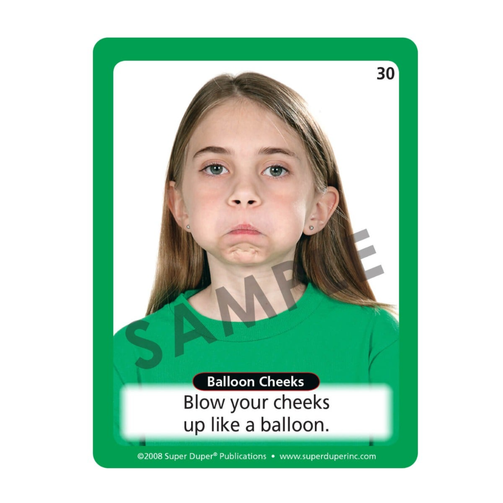 Webber® Oral Motor Photo Cards