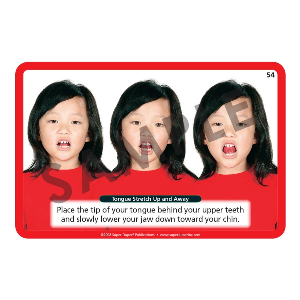 Webber® Oral Motor Photo Cards