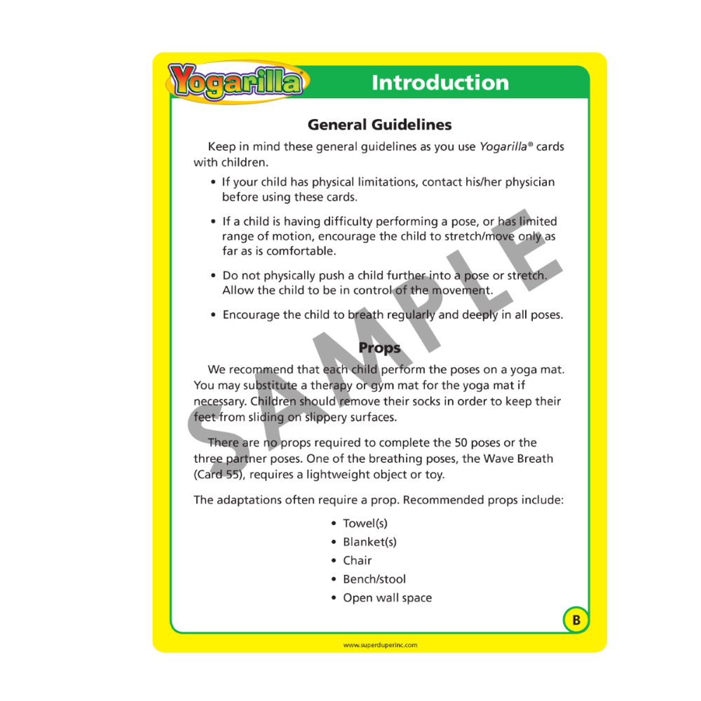 Yogarilla® Exercises and Activities