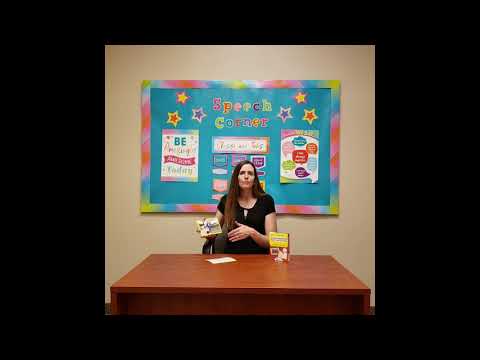 A Speech Language Pathologist (SLP) demonstrating how to use the Speech Corner Photo Cards for Social Inferences & Subtle Cues