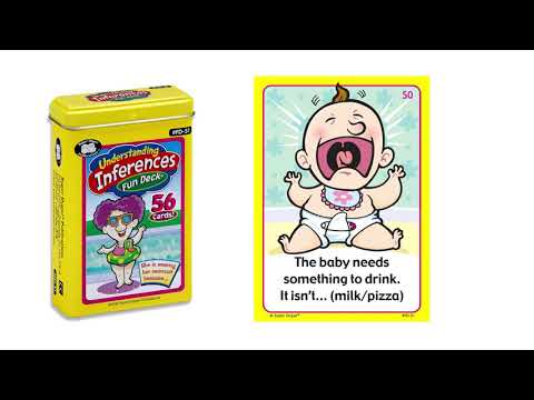 Video of a Speech-Language Pathologist (SLP) explaining how to use the Understanding Inferences Fun Deck®