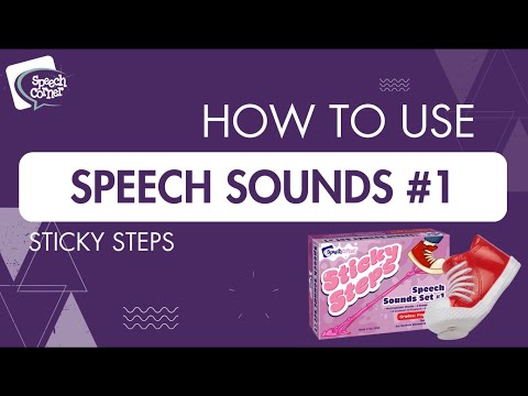 A Speech Language Pathologist (SLP) demonstrating how to ouse the Sticky Steps Speech Sounds Set #1 card game