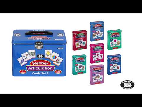 Speech-Language Pathologist (SLP) explaining how to use the Webber® Articulation Cards (Set 2)