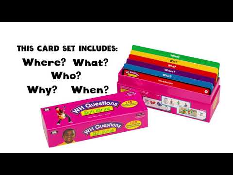 A Speech-Language Pathologist (SLP) explaining how to use the WH Questions Skill Strips® by Super Duper